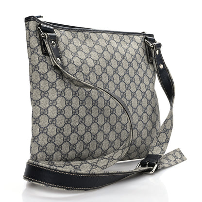 Gucci GG Supreme Monogram Web Messenger Beige Blue 2 of 9