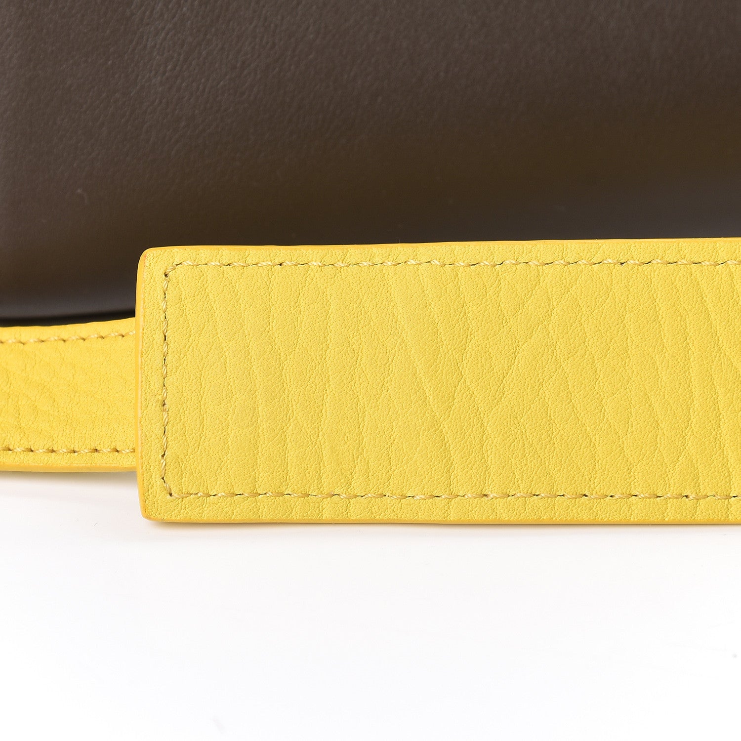 Celine Elephant Calfskin Small Tri-Color Trapeze Yellow 13 of 13
