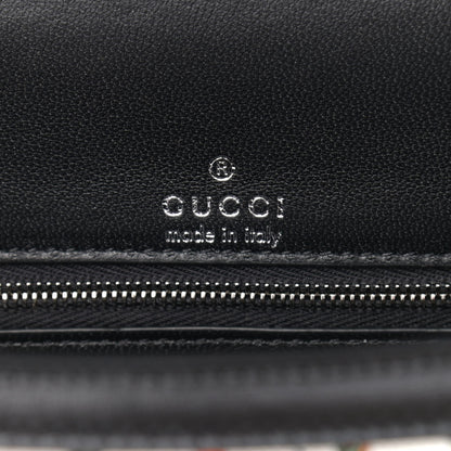 Balenciaga X GUCCI Canvas Boarded Plutone Calfskin Flora Logo Print Small Hourglass Top Handle Bag White Multicolor Black 6 of 9