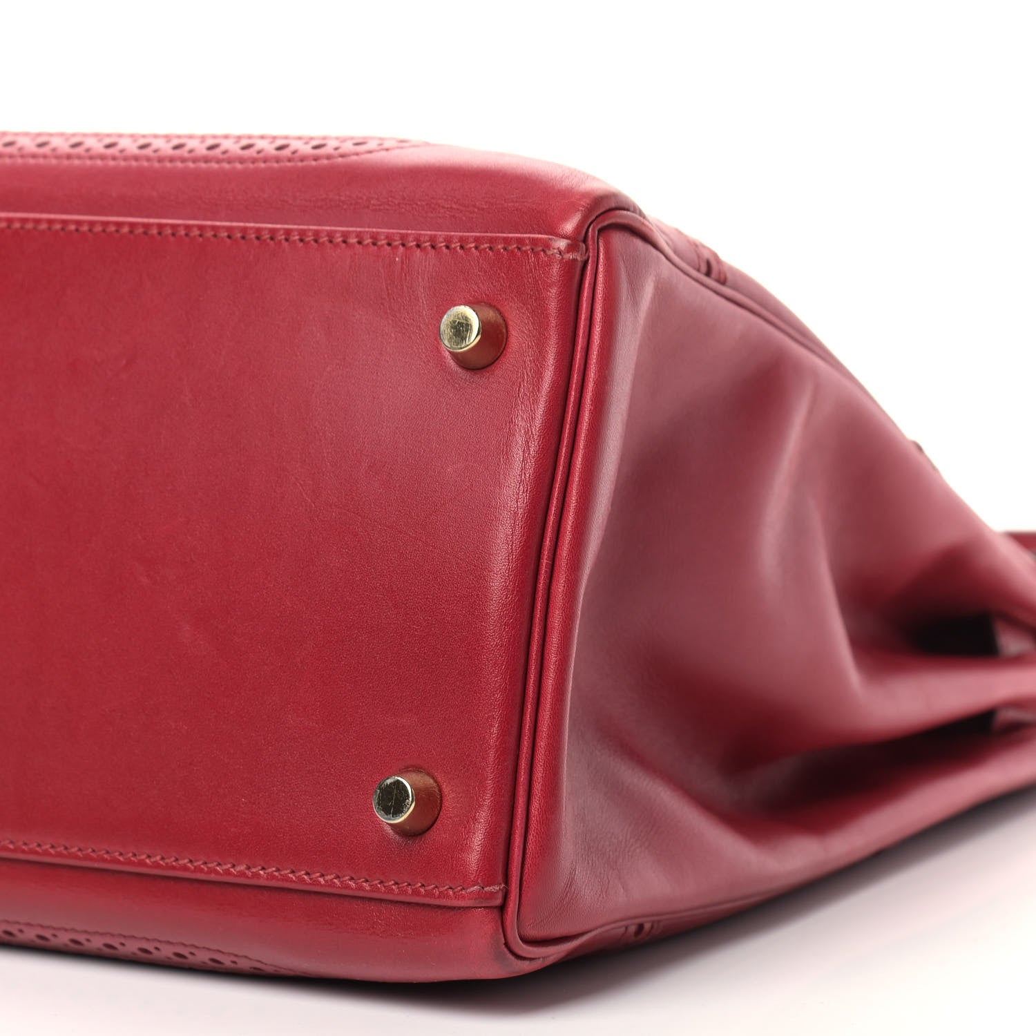 Hermes Tadelakt Ghillies Retourne Kelly 35 Rubis 9 of 12