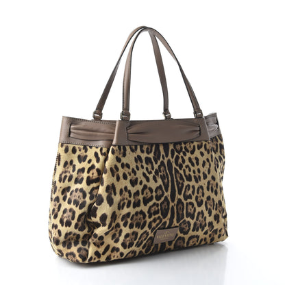 Valentino Garavani Calf Hair Leopard Print Medium Aphrodite Bow Tote 3 of 11