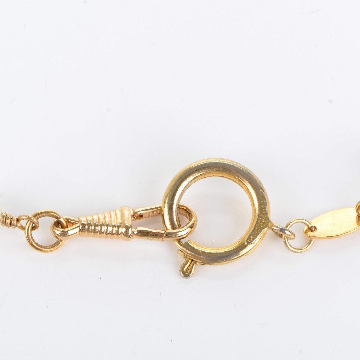 Chanel Pearl Long Necklace Gold 3 of 5