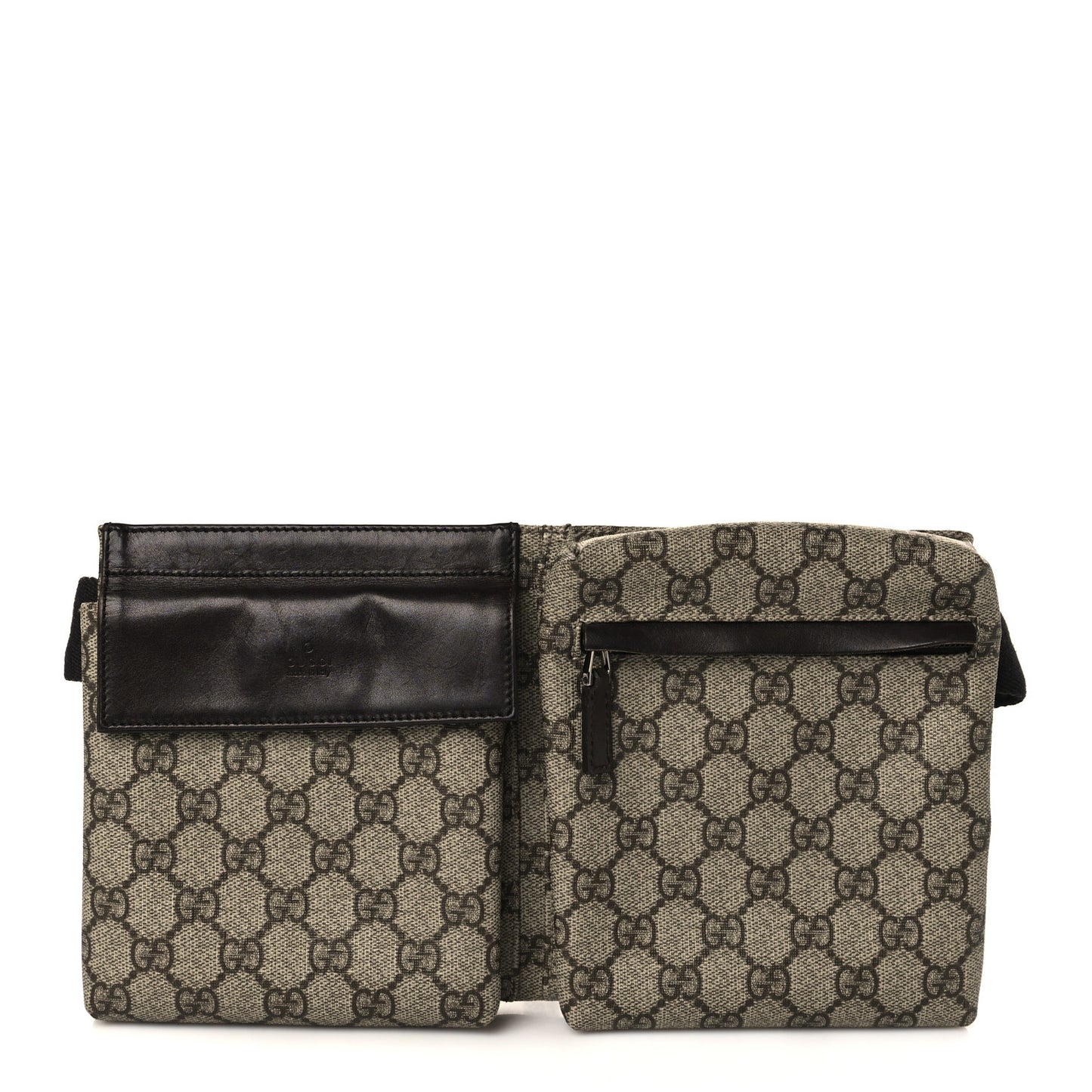 GG Plus Monogram Web Belt Bag Dark Brown