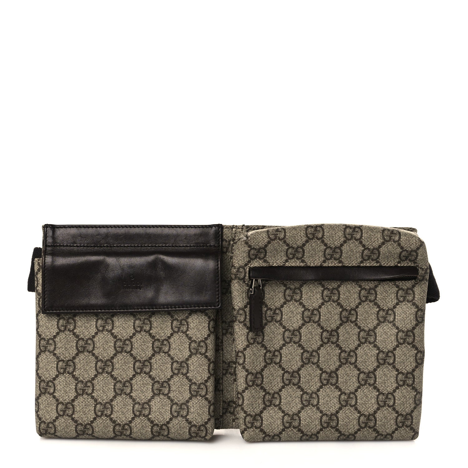 Gucci GG Plus Monogram Web Belt Bag Dark Brown 1 of 7