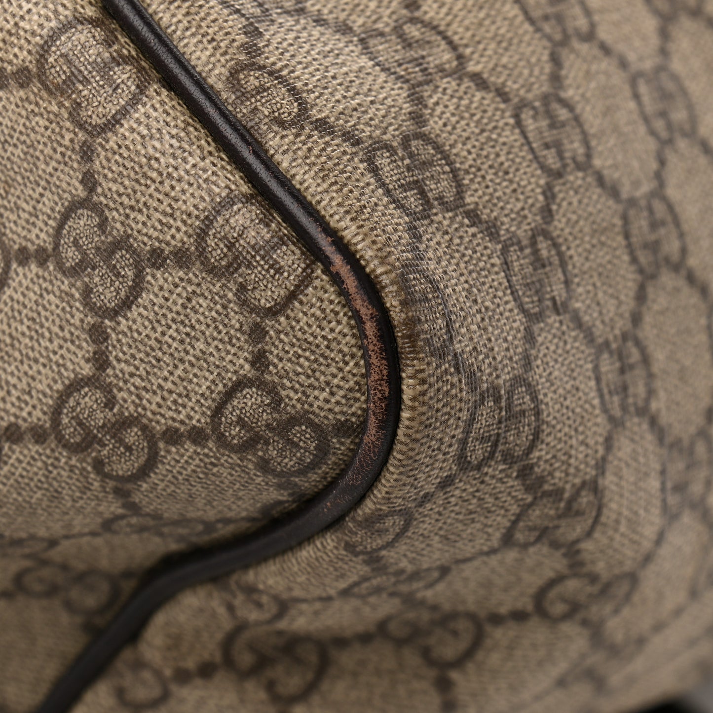 GG Plus Monogram Web Medium Joy Boston Dark Brown