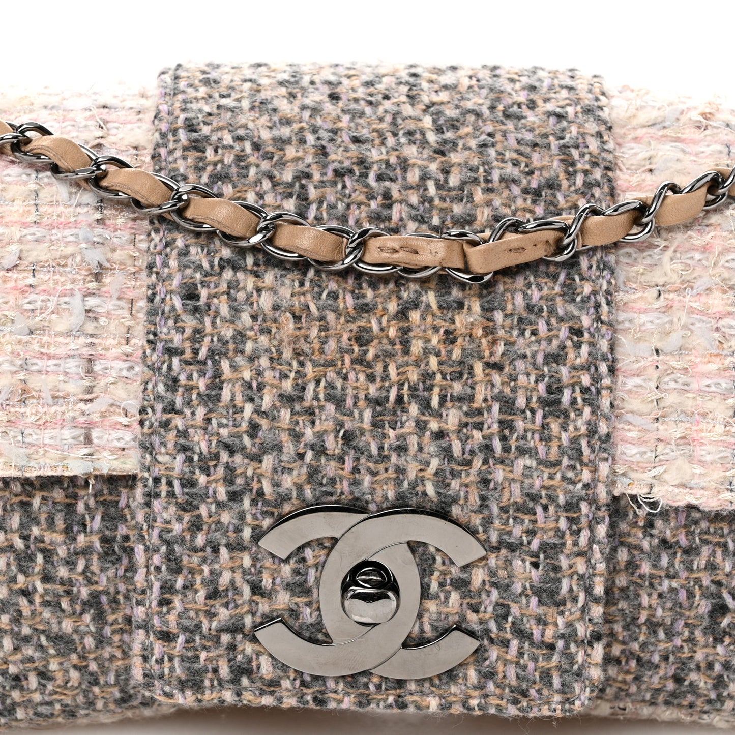 Tweed Medium Fantasy Flap Grey