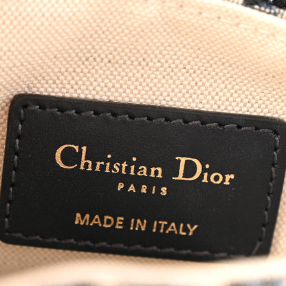 Christian Dior Oblique Mini Saddle Bag Blue 6 of 12