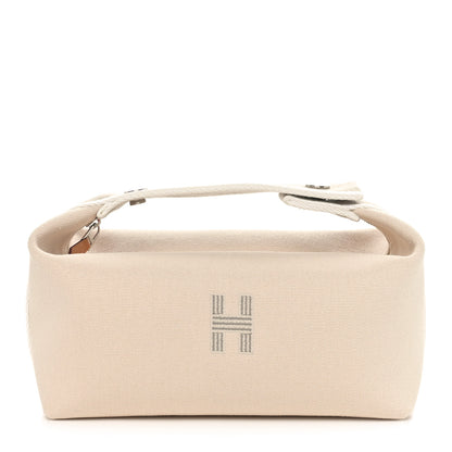 Hermes Canvas Small Bride-A-Brac Pouch Natural 1 of 10