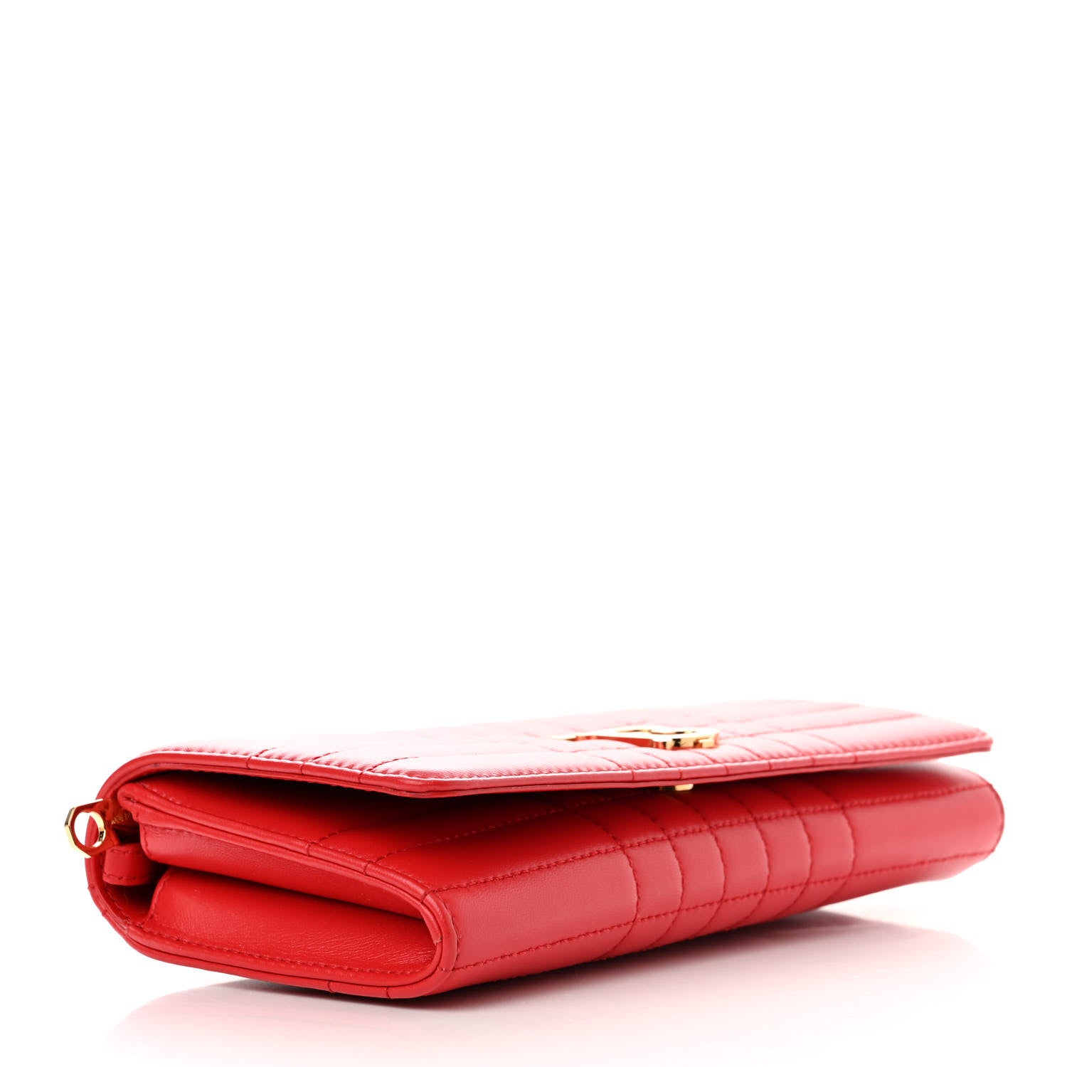 Burberry Lambskin Quilted Lola Chain Wallet Bright Red 4 of 10