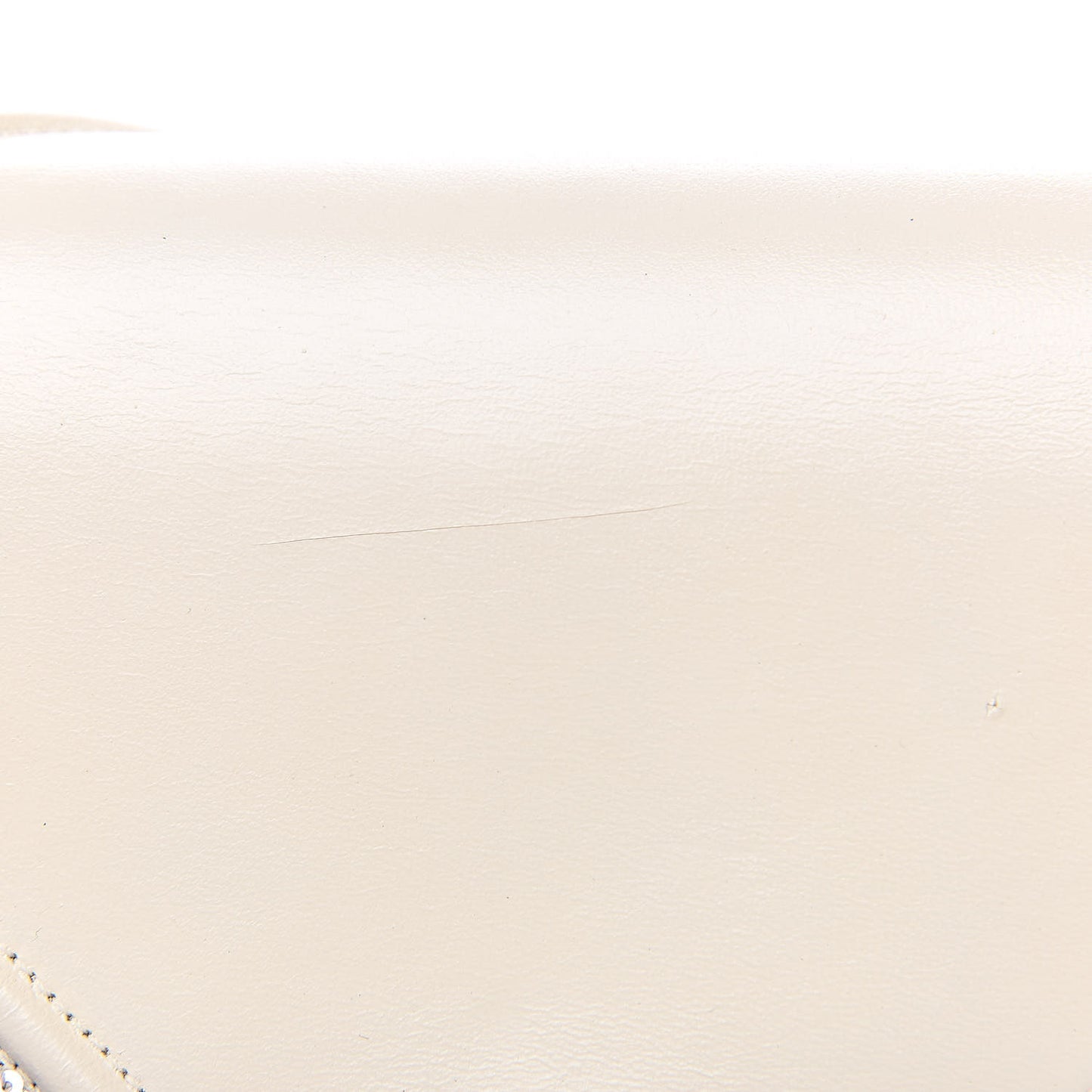 Lambskin Sequin Medium Diorama Flap Bag White