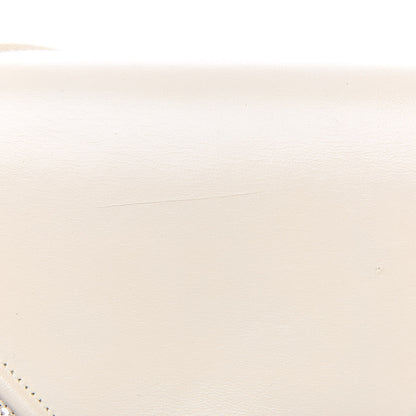 Christian Dior Lambskin Sequin Medium Diorama Flap Bag White 10 of 16