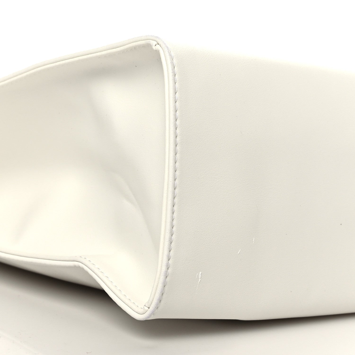 Telfar Vegan Leather Medium Shopping Bag White 7 of 9