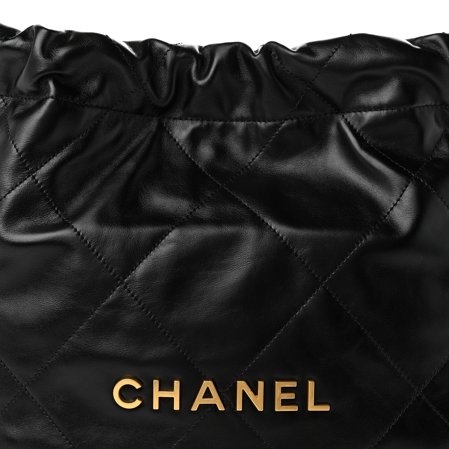 Chanel Shiny Calfskin Quilted Small Chanel 22 Black 9 of 11