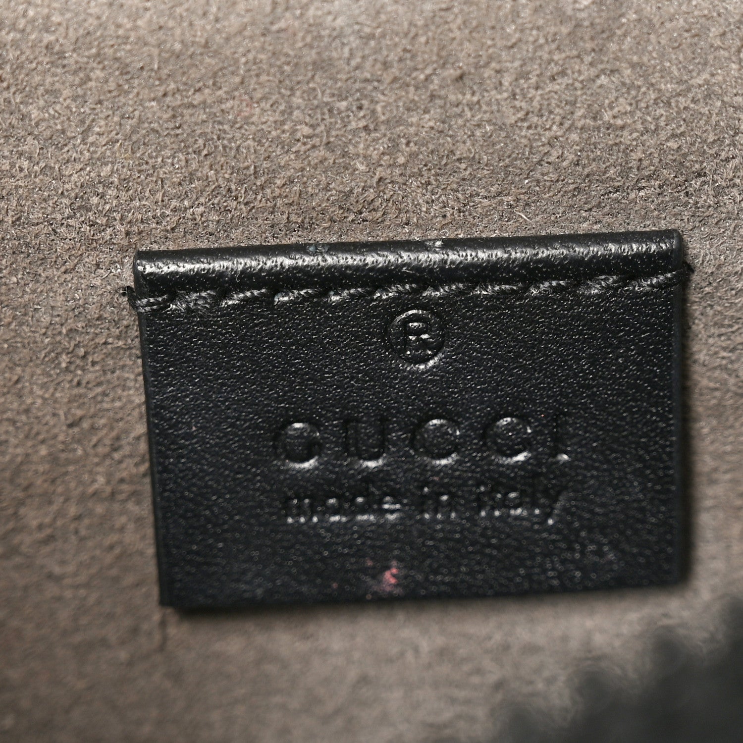Gucci GG Supreme Monogram Belt Bag Black 5 of 9