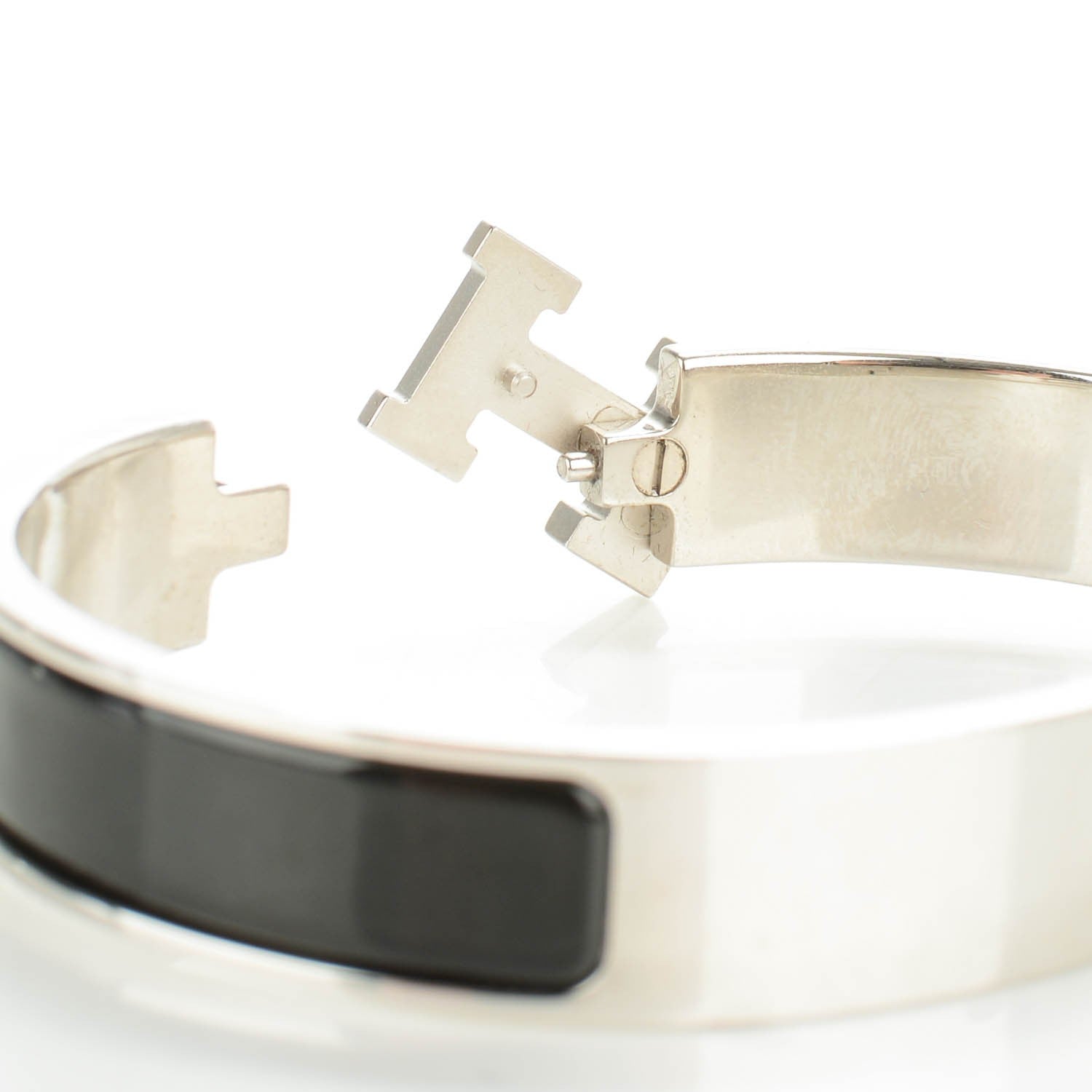 Hermes Enamel Narrow Clic Clac H Bracelet PM Black 5 of 6