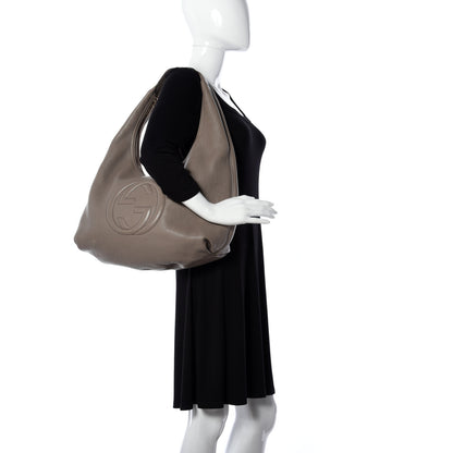 Gucci Pebbled Calfskin Large Soho Hobo New Fango 2 of 9