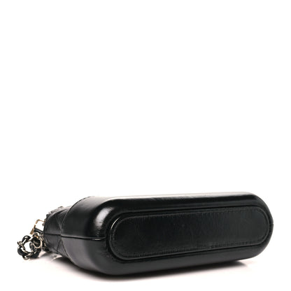 Chanel Aged Calfskin Quilted Small Gabrielle Clutch With Chain Black 4 of 10