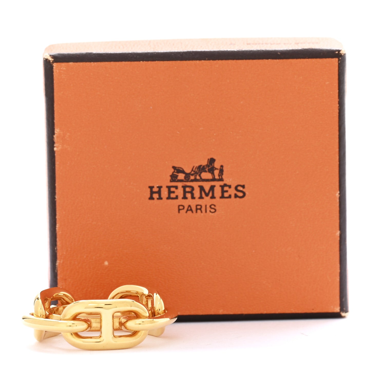 Permabrass Regate Scarf Ring Gold