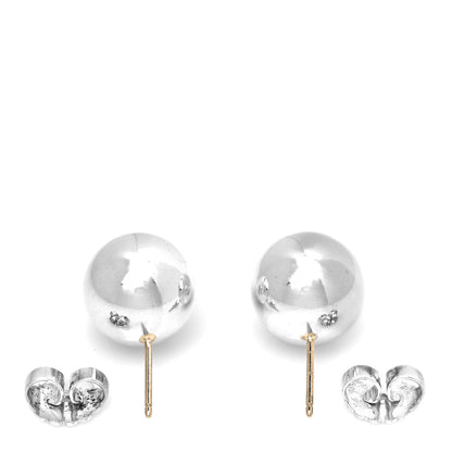 Tiffany Sterling Silver 14mm HardWear Ball Earrings 3 of 4