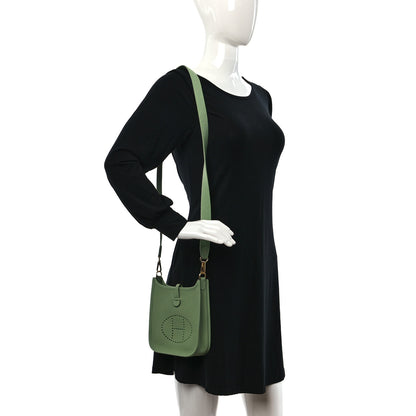 Hermes Taurillon Maurice Evelyne TPM Vert Criquet 2 of 9