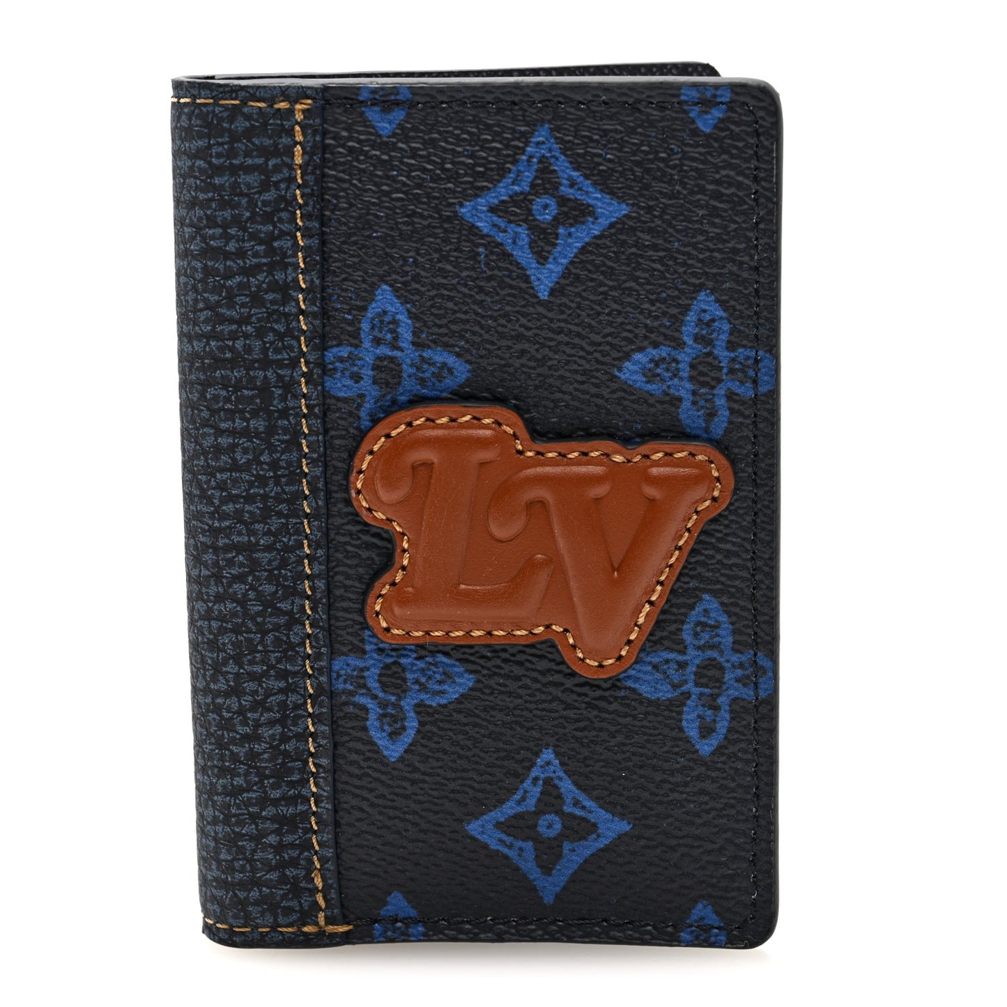 Monogram LV Record Pocket Organizer NM Blue