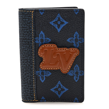 Louis Vuitton Monogram LV Record Pocket Organizer NM Blue 1 of 6