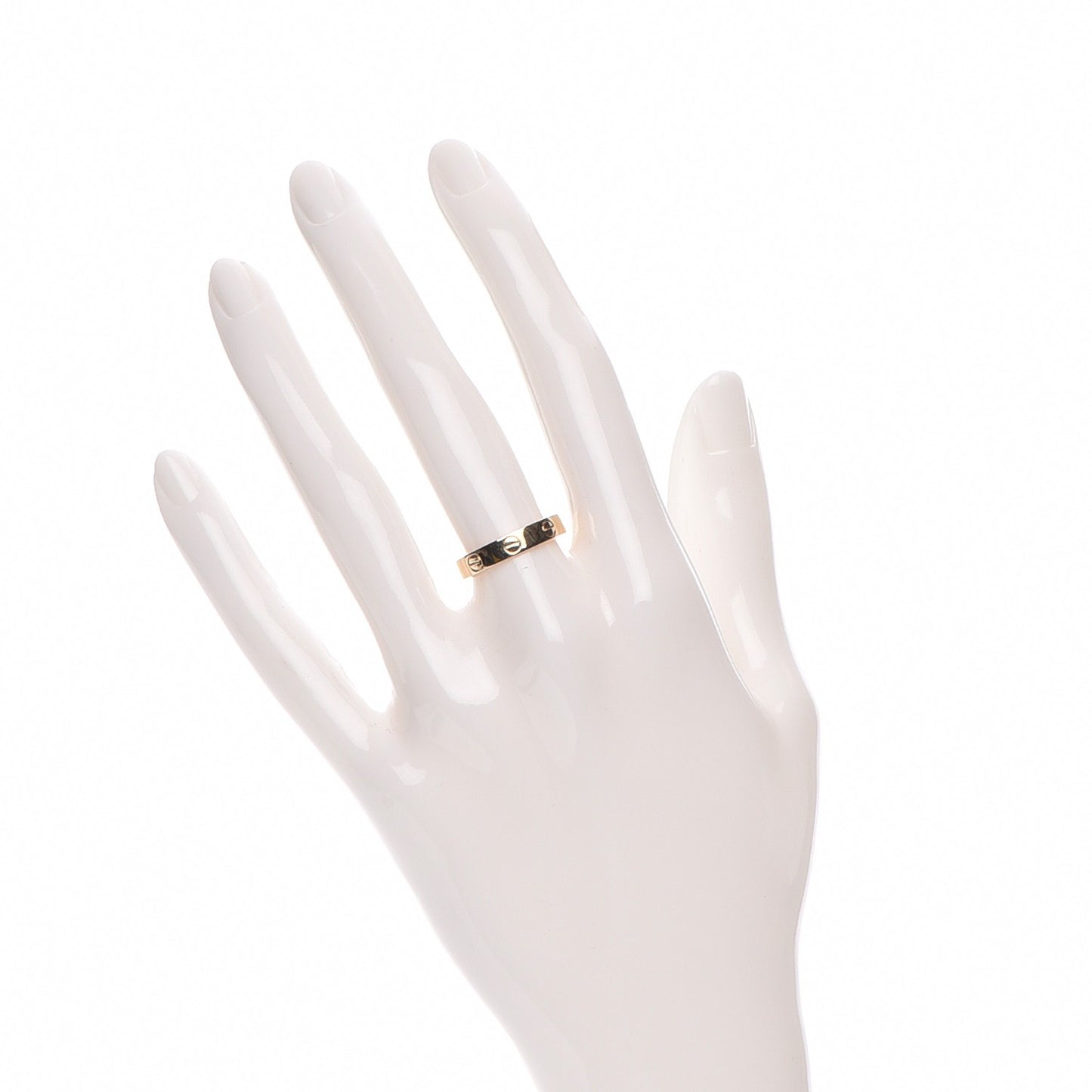 18K Yellow Gold 4mm LOVE Wedding Band Ring 52 6