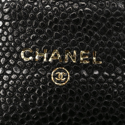Chanel Caviar Quilted Flap Card Holder Wallet Black 6 of 8