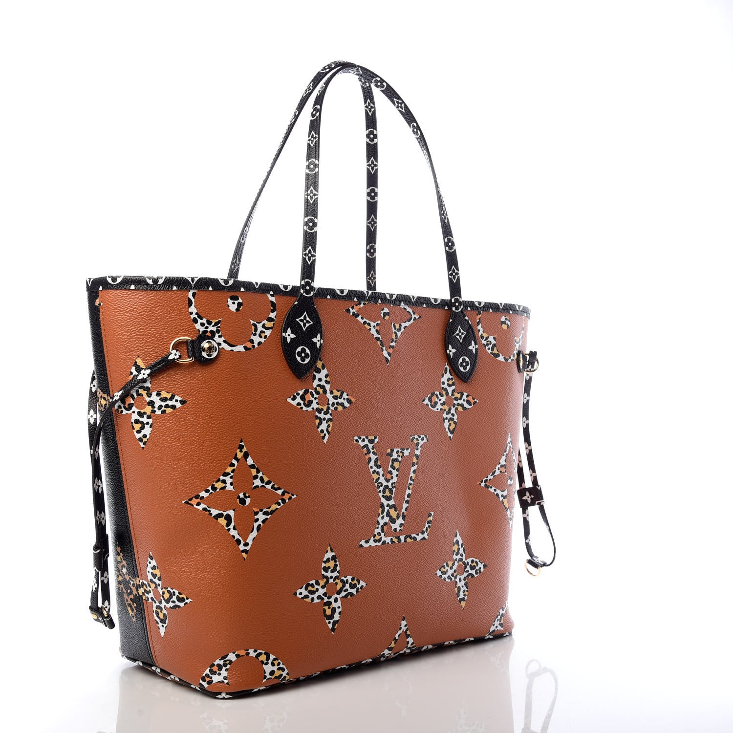 Louis Vuitton Monogram Giant Jungle Neverfull MM Black 3 of 9