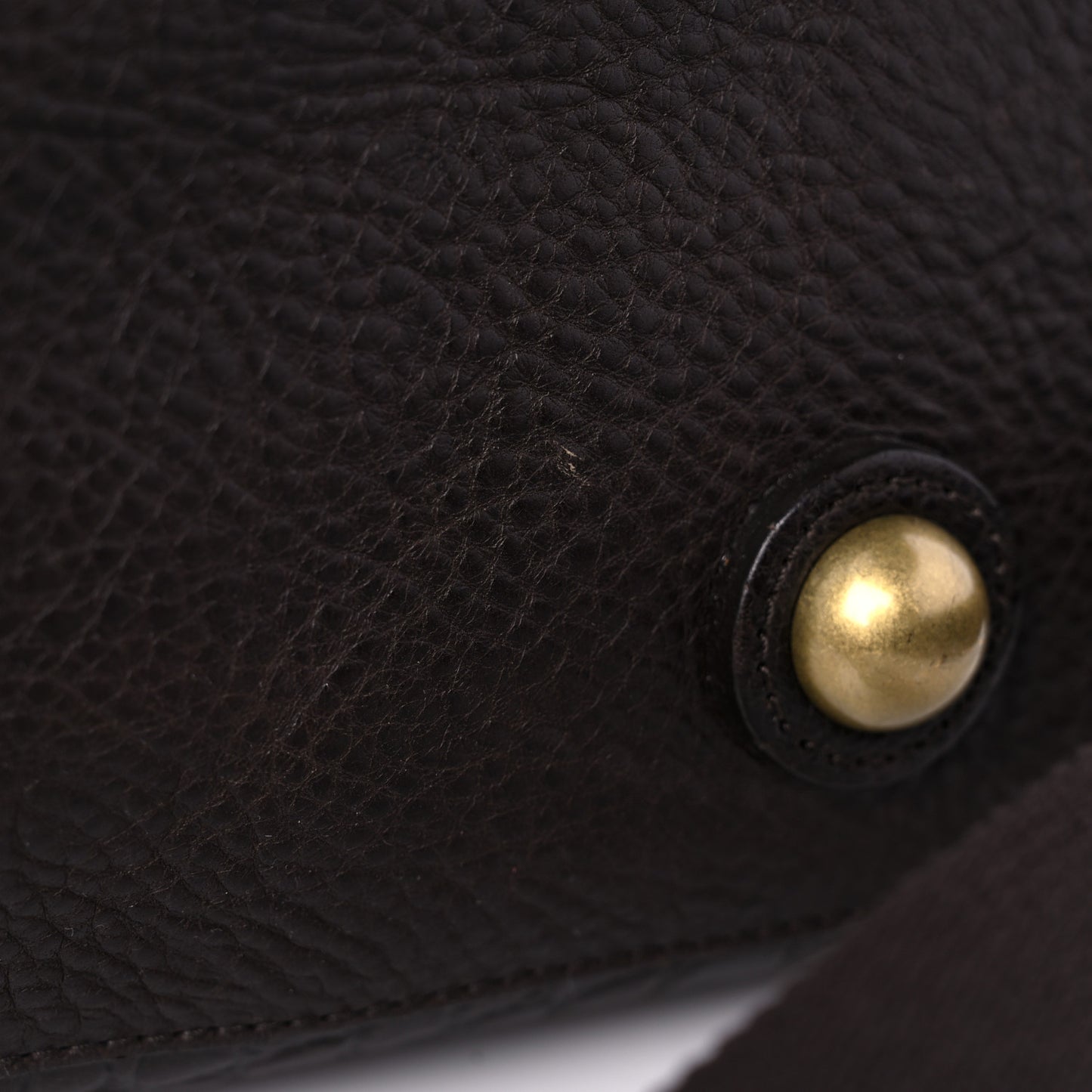 Calfskin Crocodile Embossed Duffle Bag Brown