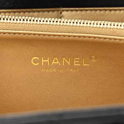 Chanel Lambskin Quilted Coco Midnight Clutch Black 6 of 11