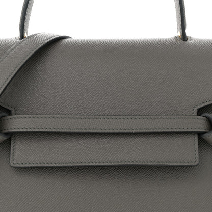 Celine Grained Calfskin Micro Belt Bag Grey 7 of 11