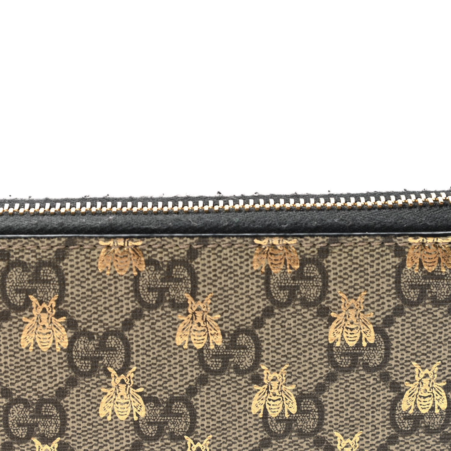 Gucci GG Supreme Monogram Bees Zip Around Wallet 8 of 8