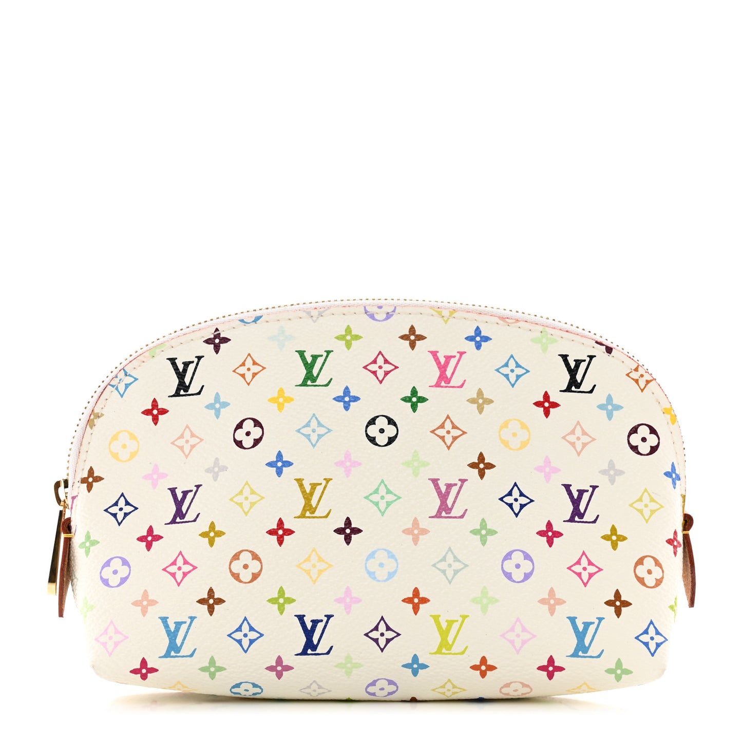 Monogram Multicolor Cosmetic Pouch White Litchi