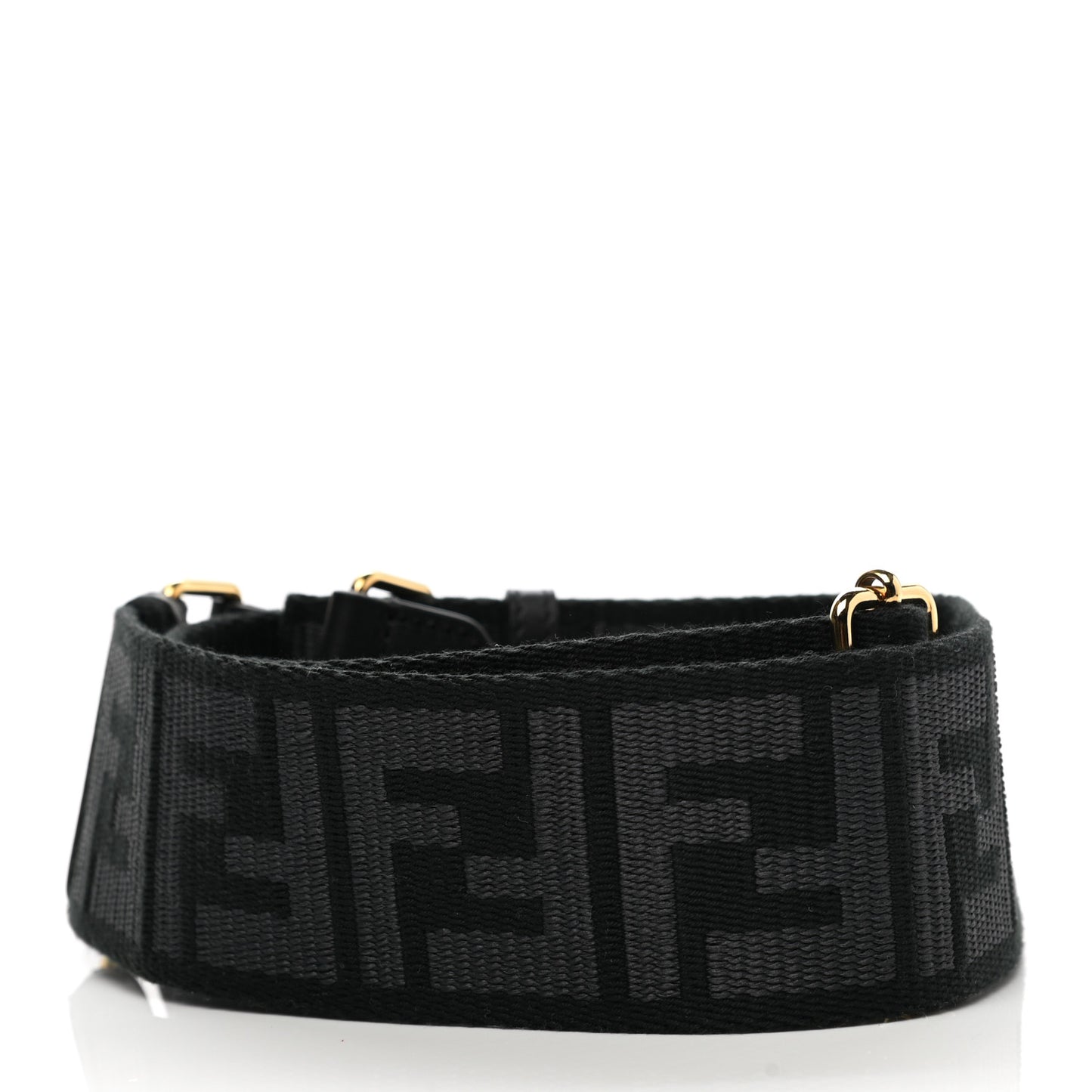 Ribbon Vitello Seta FF 1974 Adjustable Strap You Black
