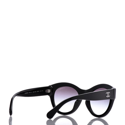 Chanel Acetate Butterfly Sunglasses 5371 Black 4 of 7