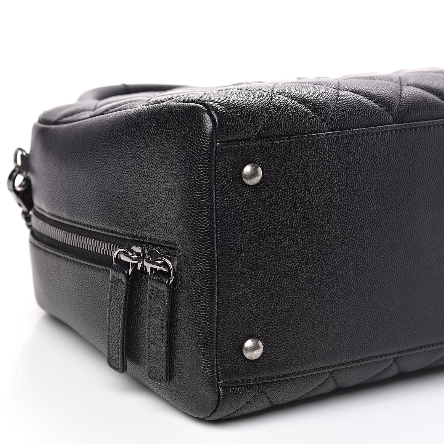 Chanel Caviar Quilted Large Coco Handle Bowling Bag Black 10 of 12