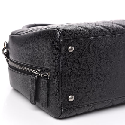 Chanel Caviar Quilted Large Coco Handle Bowling Bag Black 10 of 12
