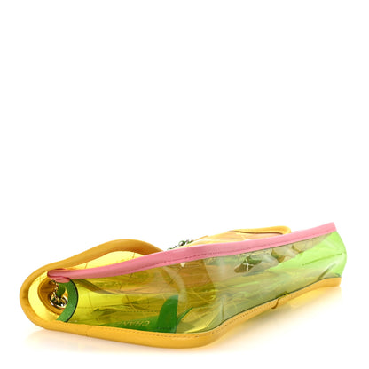Chanel Lambskin PVC Quilted Mini Coco Splash Flap Yellow Green Pink 4 of 10