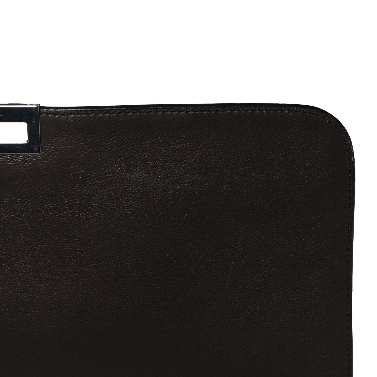 Celine Drummed Calfskin Suede Medium Trapeze Souris 21 of 26