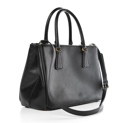 Prada Saffiano Medium Galleria Double Zip Tote Black 4 of 11