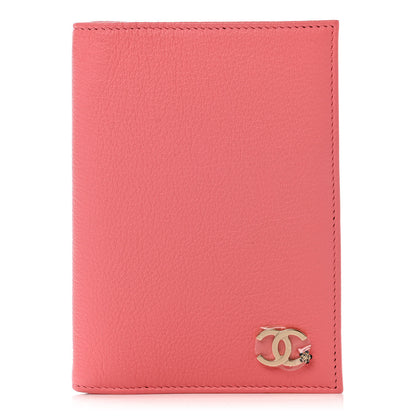 Chanel Goatskin Camellia Card Holder Pink 1 of 7