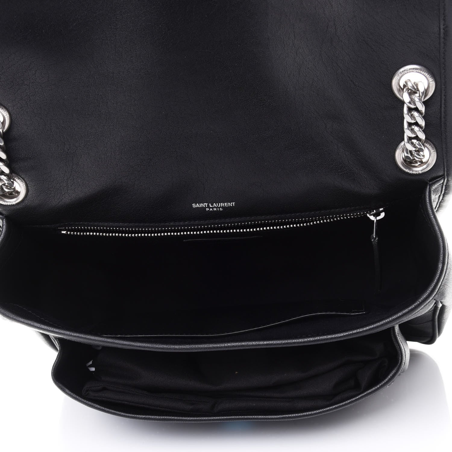 Saint Laurent Lambskin Matelasse Monogram Microstud Medium Niki Chain Satchel Black 4 of 4