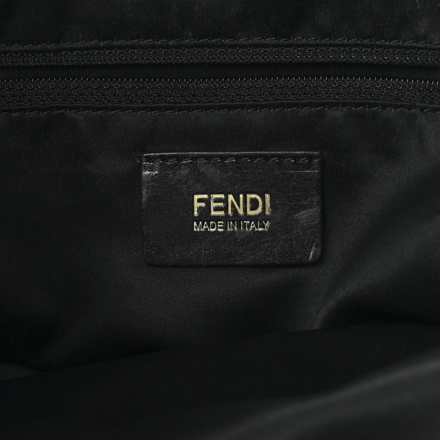 Fendi Patent Chamois Big Mama Baguette Black 6 of 9
