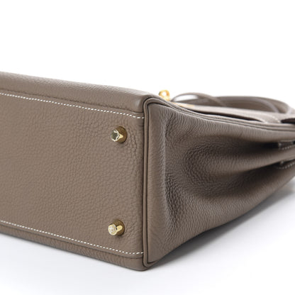 Hermes Togo Kelly Retourne 32 Etoupe 7 of 11
