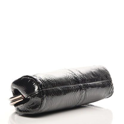 Chanel Glazed Python Timeless Clutch Black 4 of 7
