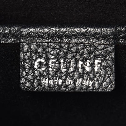 Celine Drummed Calfskin Nano Luggage Black 7 of 10