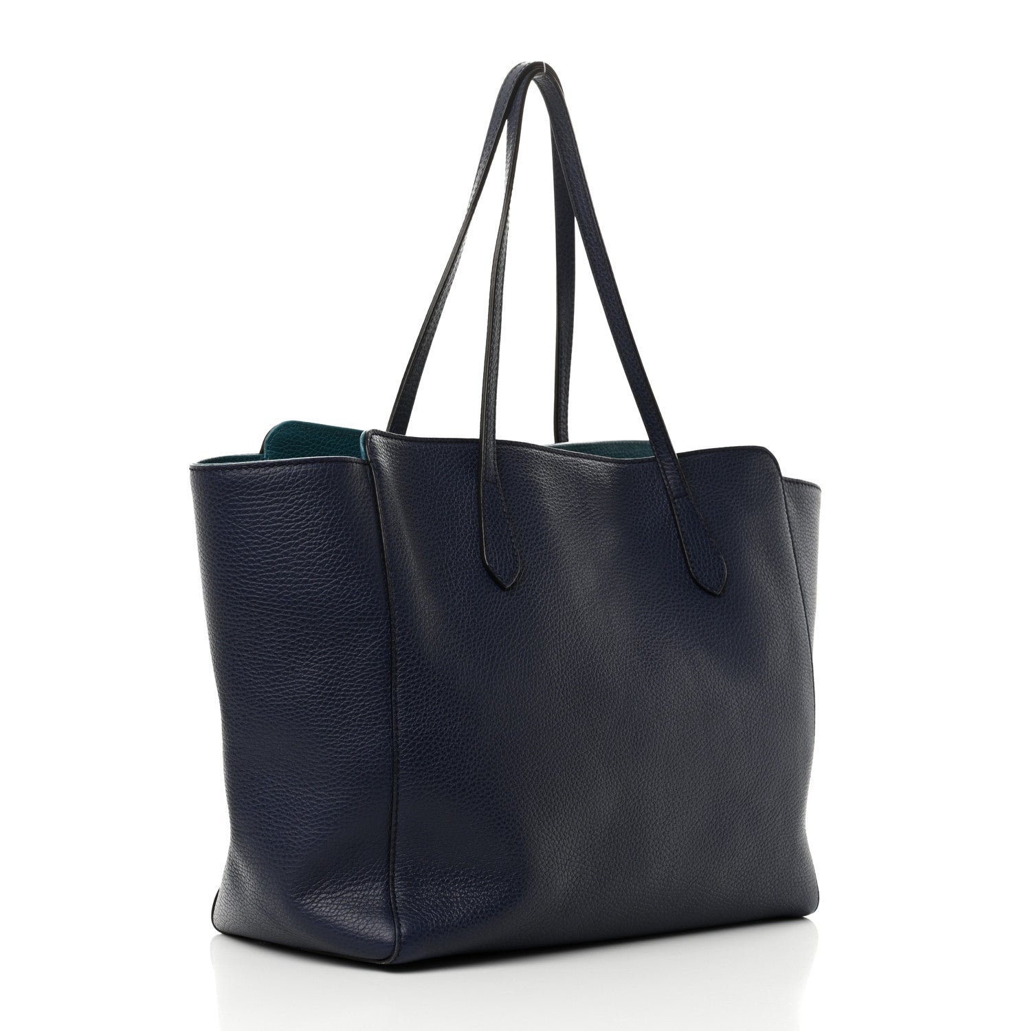 Gucci Dollar Calfskin Medium Swing Tote Marine Deep Cobalt 3 of 9
