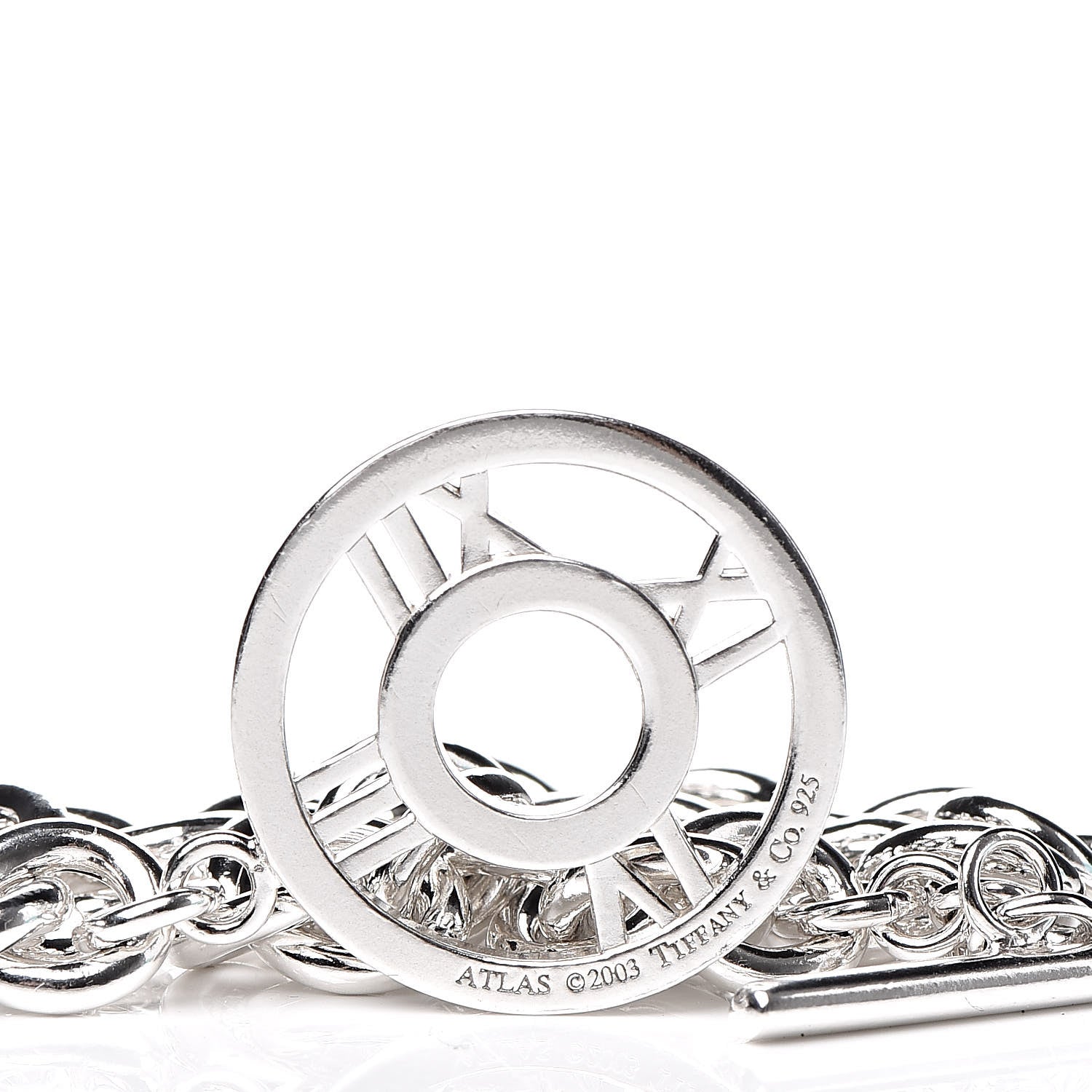 Tiffany Sterling Silver Atlas Toggle Bracelet 4 of 5