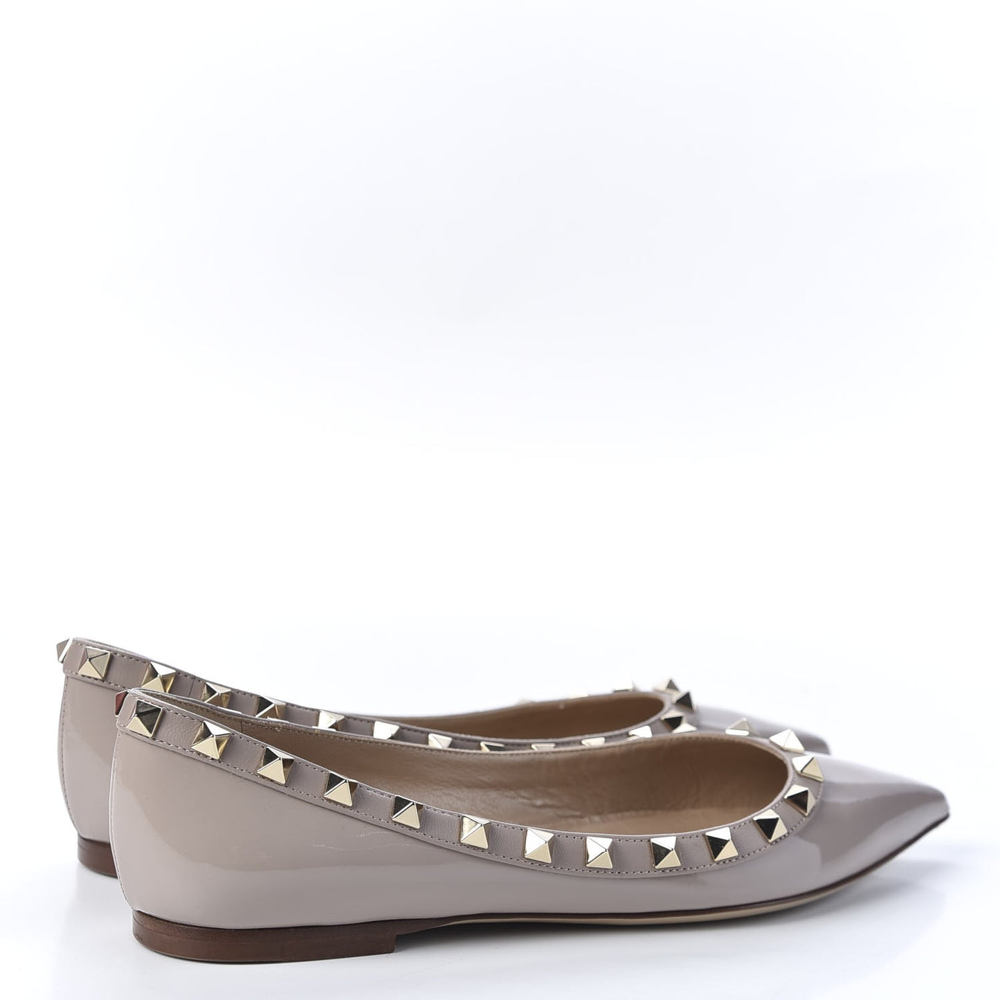 Patent Rockstud Ballerina Flats 36 Poudre